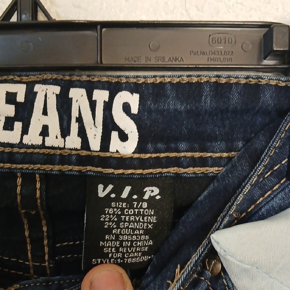 VIP Women's Midnight Blue Skinny Jeans - Picture 4 of 5